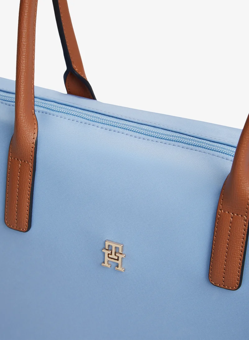 TOMMY HILFIGER  Monogram Contrast Handle Tote Bag for Women | Best Price UAE
